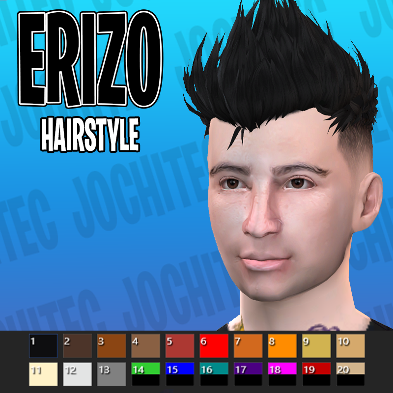 Colorful hairstyle by Jochi - The Sims 4 Create a Sim - CurseForge