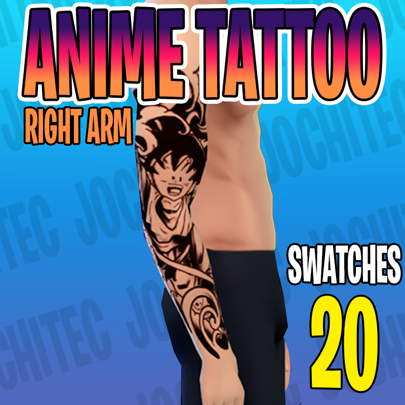 Anime Open Heart Guy Temporary Tattoo Fake Sticker Womens Mens Arm Leg  Press on