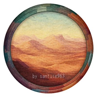 Canyon Round Dance Rug #4 Samtuse963 logo