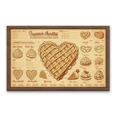 Waffles Menu Board #1 Samtuse963 logo