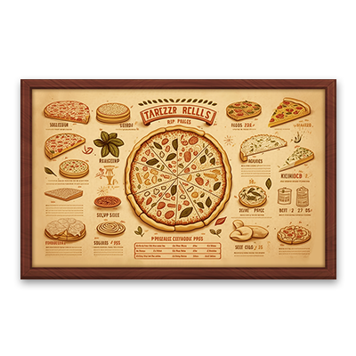 Pizza Menu Board #1 Samtuse963 logo