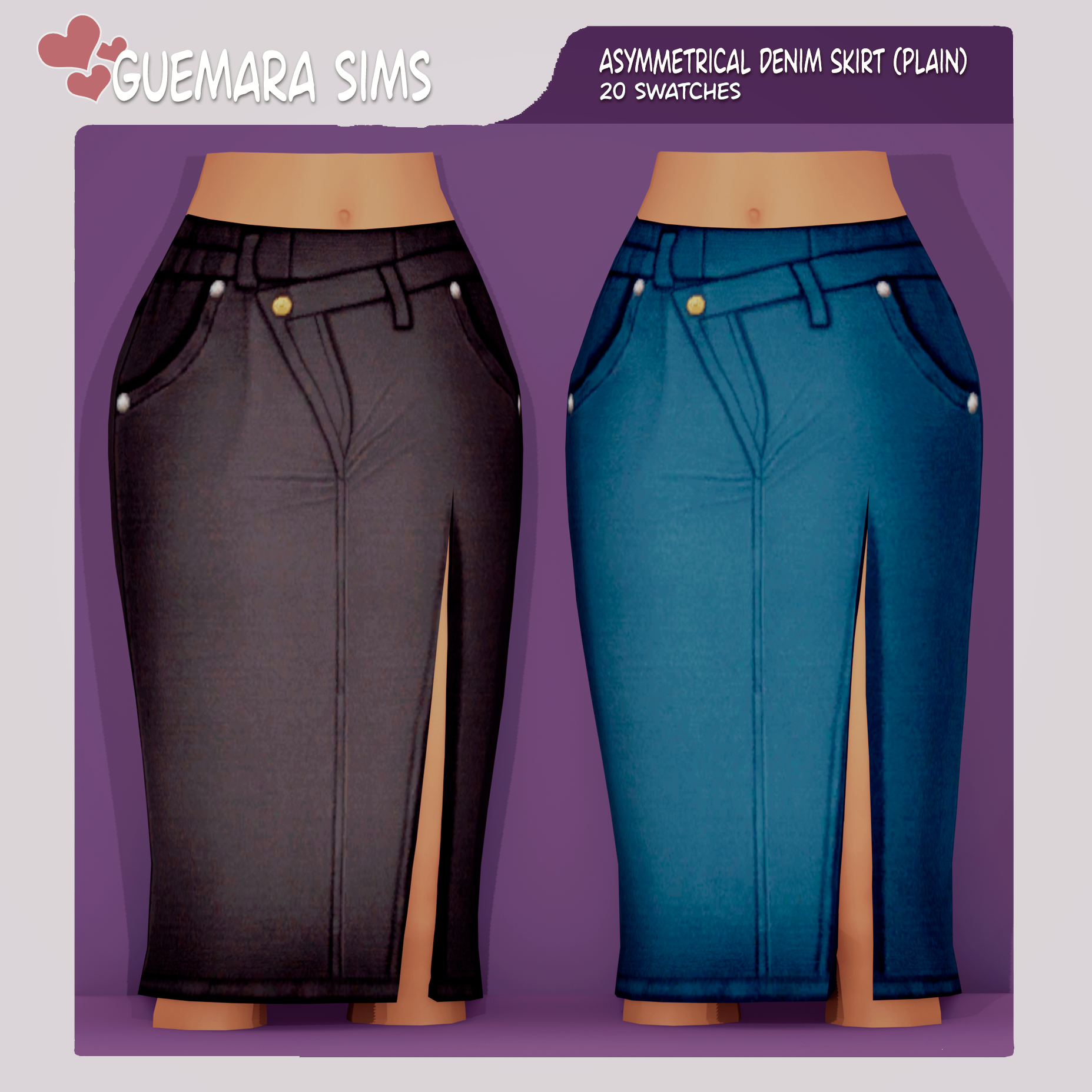 Jean skirt 2024 sims 4