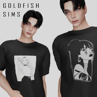 Gold Fish Black men's T-shirt project avatar