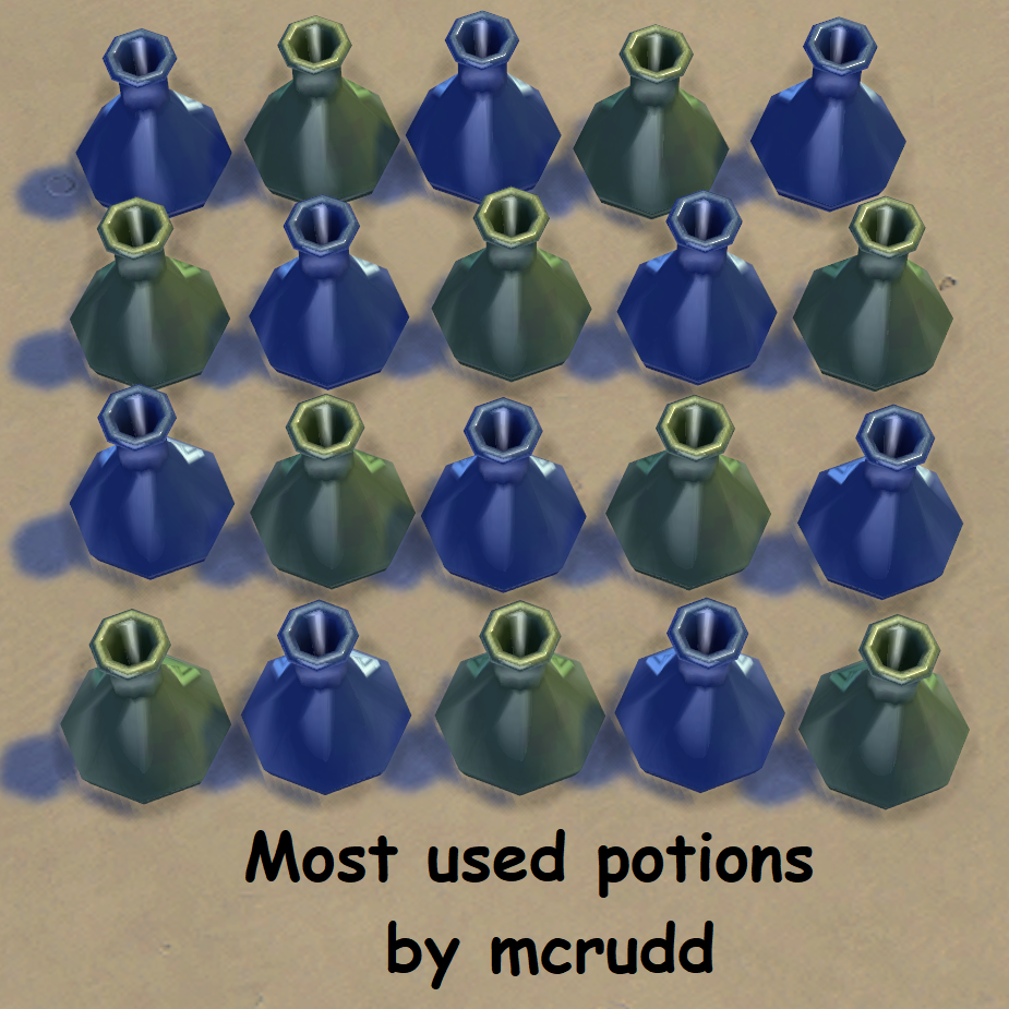 Most used potions The Sims 4 Rooms / Lots