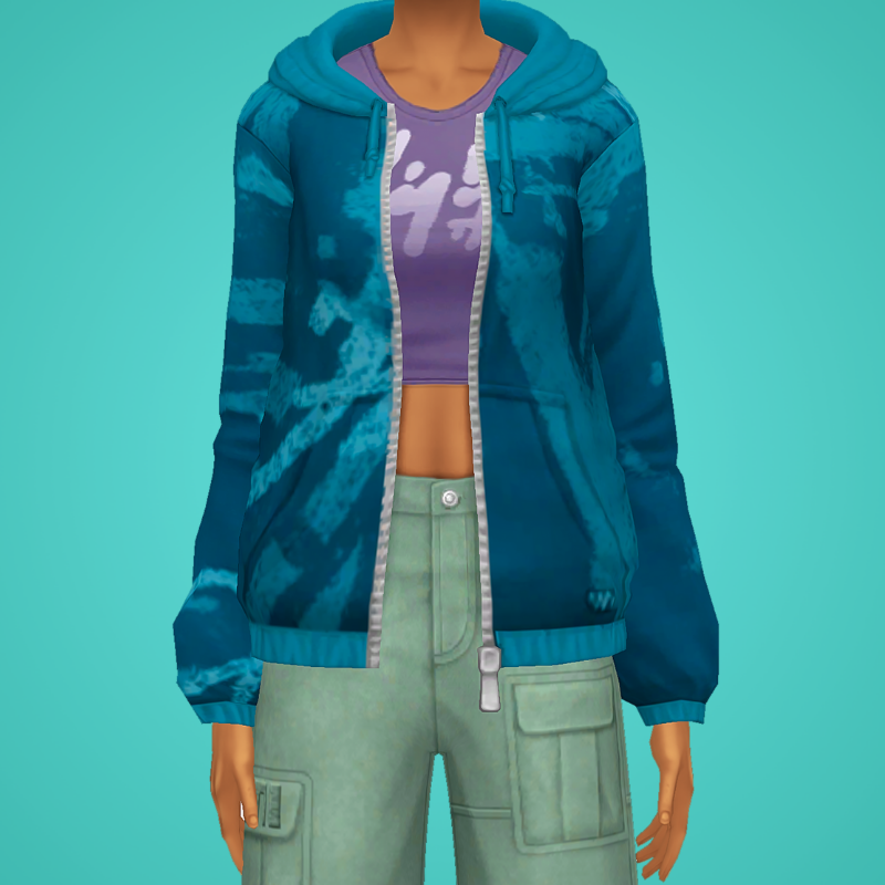 Aki Zip-up Hoodie - The Sims 4 Create a Sim - CurseForge