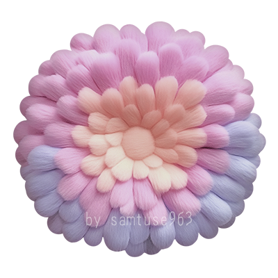 HQ Cute Fluffy Flower Dance Rug #4 Samtuse963 logo