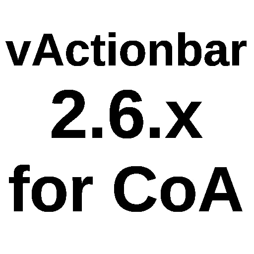 vActionbar 2.6.x branch project avatar