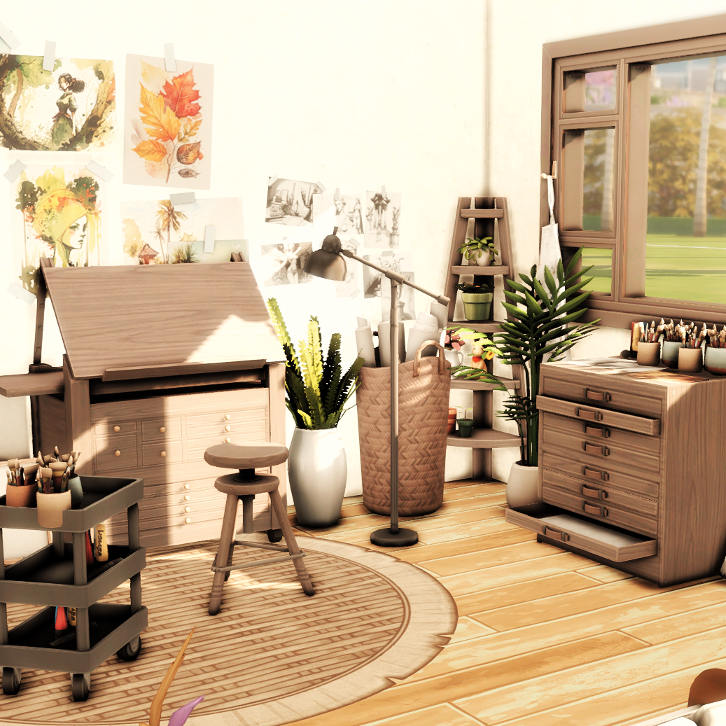 Lucy Painter Room - The Sims 4 Rooms / Lots - CurseForge