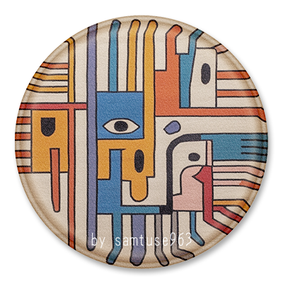 Doodle Round Dance Rug #1 Samtuse963 logo