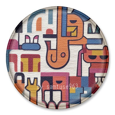 Doodle Round Dance Rug #2 Samtuse963 logo