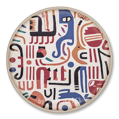 Doodle Round Dance Rug #3 Samtuse963 logo