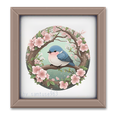 Bird Square Color Sketch #6 Samtuse963 logo