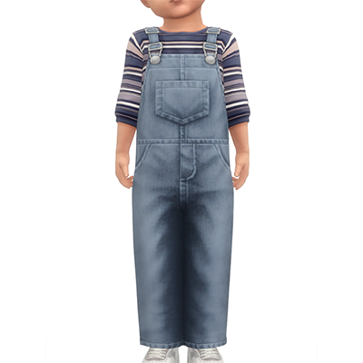 ANTON - toddler denim dungarees - The Sims 4 Create a Sim - CurseForge