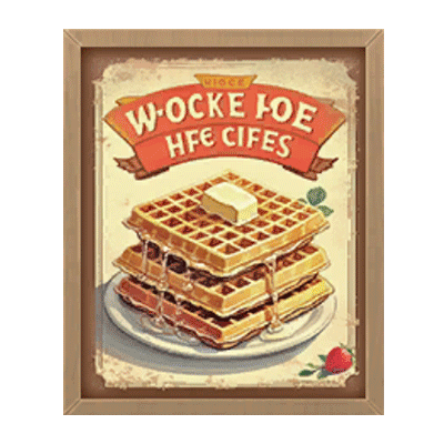 Waffles Sale Poster #1 Samtuse963 logo