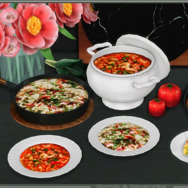 Frittata Risotto And Minestrone Italian Cuisine By Somik Severinka Spanish Translation The