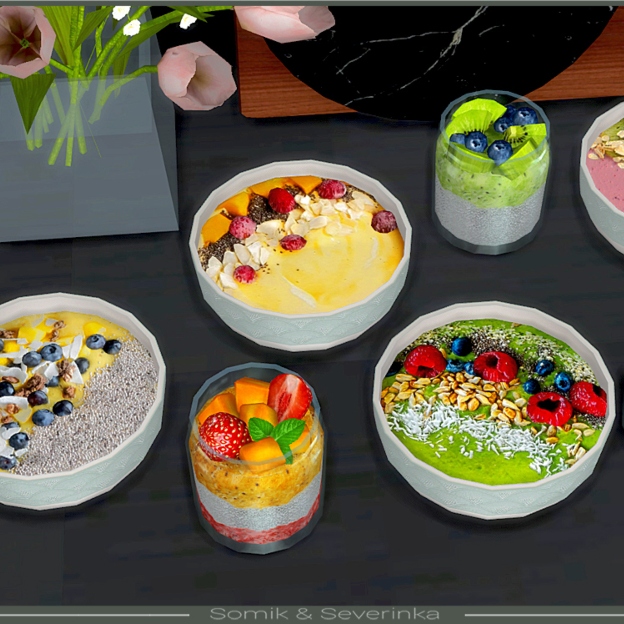 Smoothie Bowls and Chia Puddings by somik_severinka Spanish translation