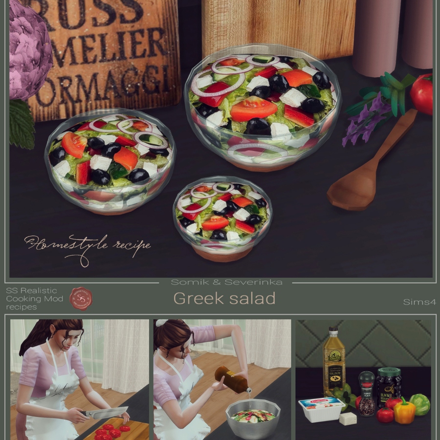 Greek Salad By Somik Severinka Spanish Translation The Sims Mods Curseforge