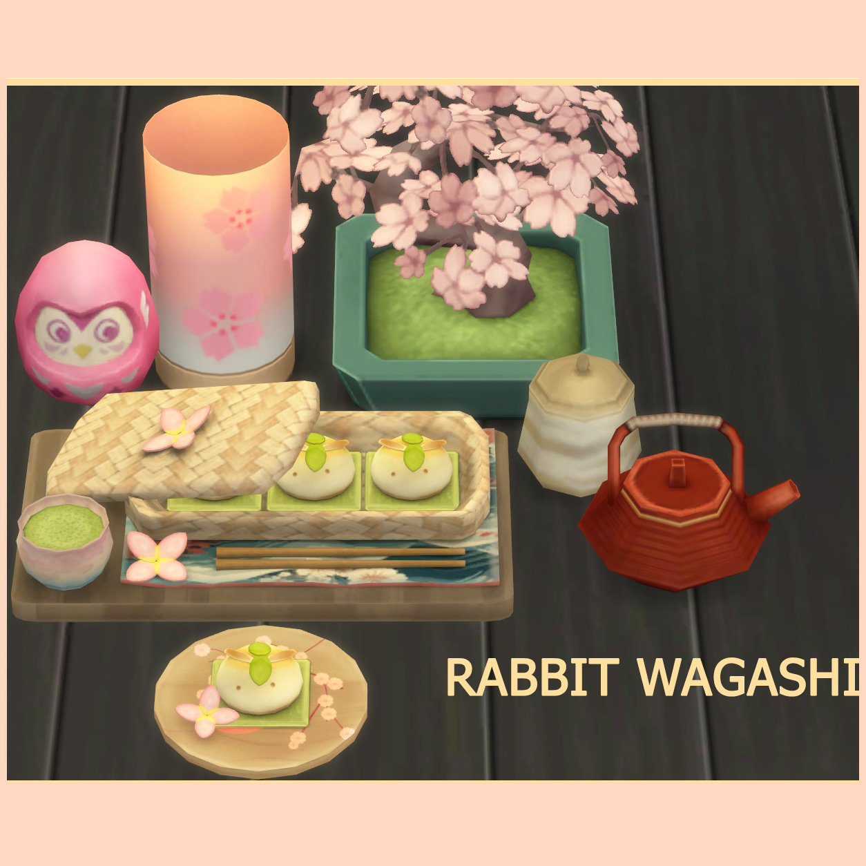 Rabbit Wagashi The Sims 4 Mods