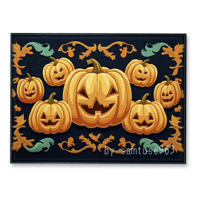 Halloween Rectangular Dance Rug #1 Samtuse963 logo