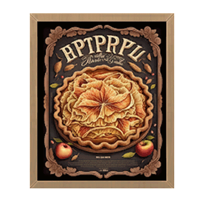 Pie Sale Poster Frame #2 Samtuse963 logo