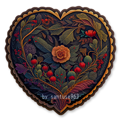 Classic Flower Heart Dance Rug #1 Samtuse963 logo