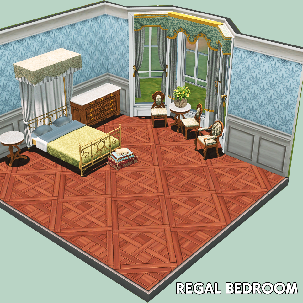 Regal bedroom The Sims 4 Build / Buy