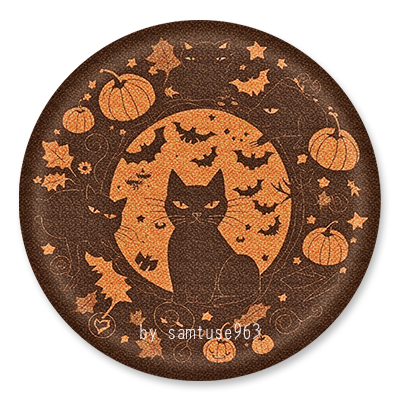 Halloween Round Dance Rug #1 Samtuse963 logo