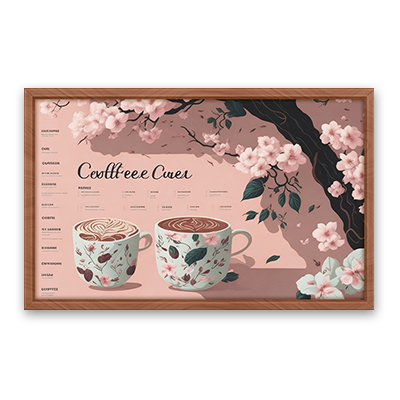 Elegant Cafe Shop Menu Board #7 Samtuse963 logo