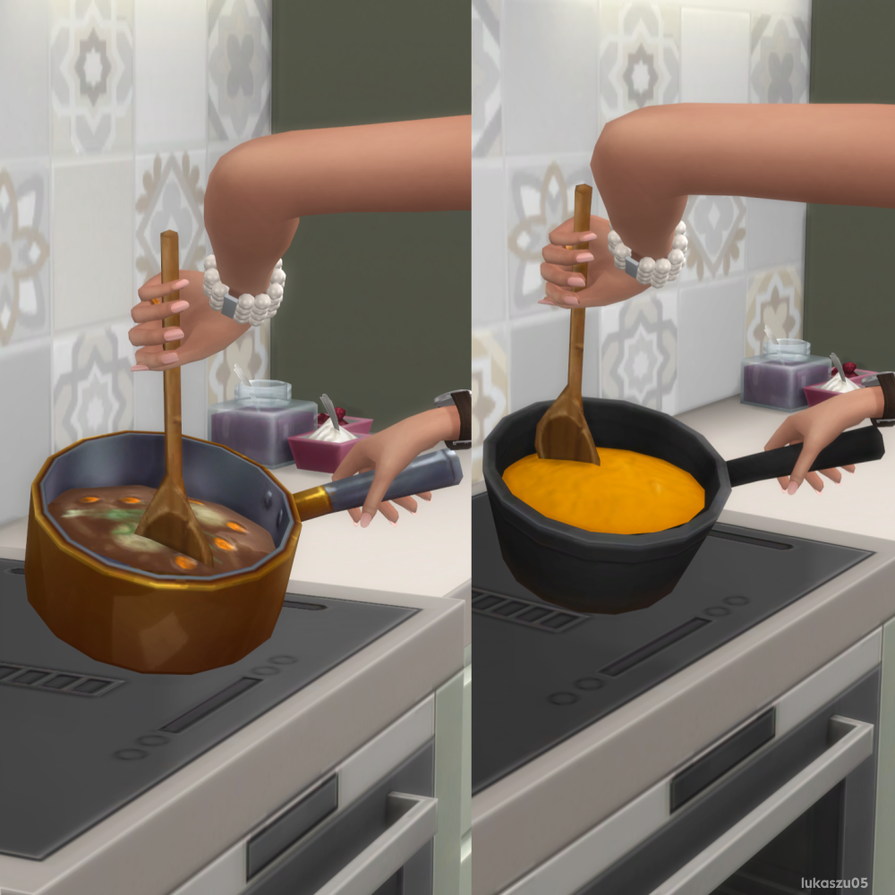 Mod The Sims - New Default Replacement Dishes with Matching Dishracks!