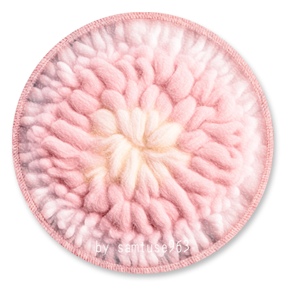 Pastel Fluffy Round Dance Rug #3 Samtuse963 logo