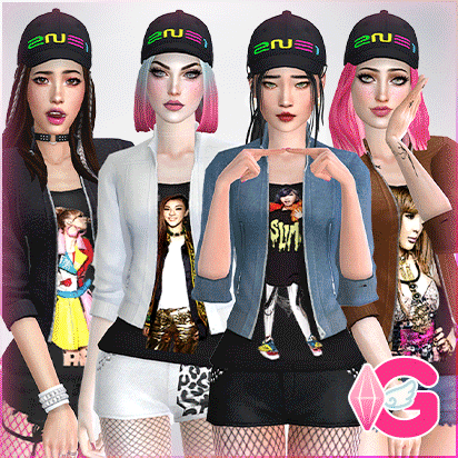 Kpop Outfit Set – 2NE1 K-Pop FanGirl Clothing ♠ (Remastered 2025) logo