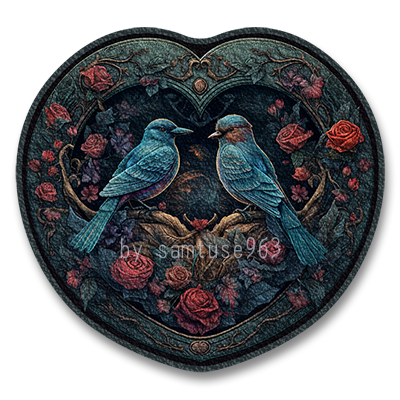 Classic Flower Heart Dance Rug #5 Samtuse963 logo