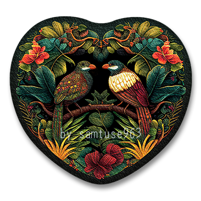 Classic Flower Heart Dance Rug #6 Samtuse963 logo
