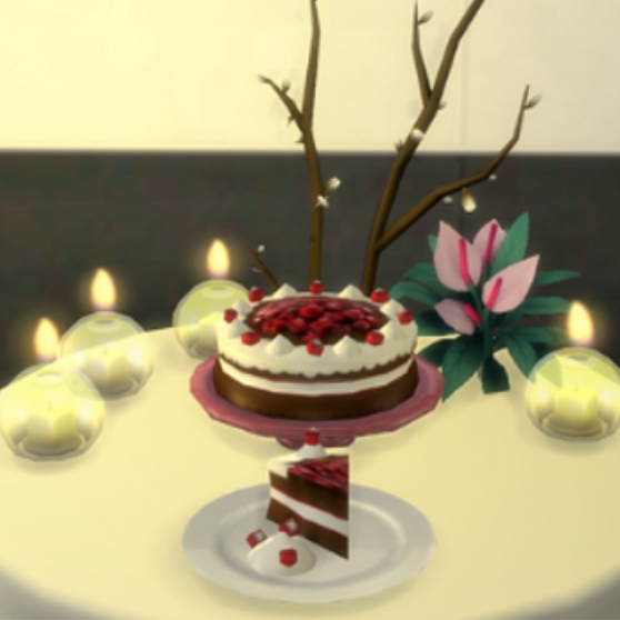 black forrest gateau By Littlbowbub Spanish translation - The Sims 4 ...