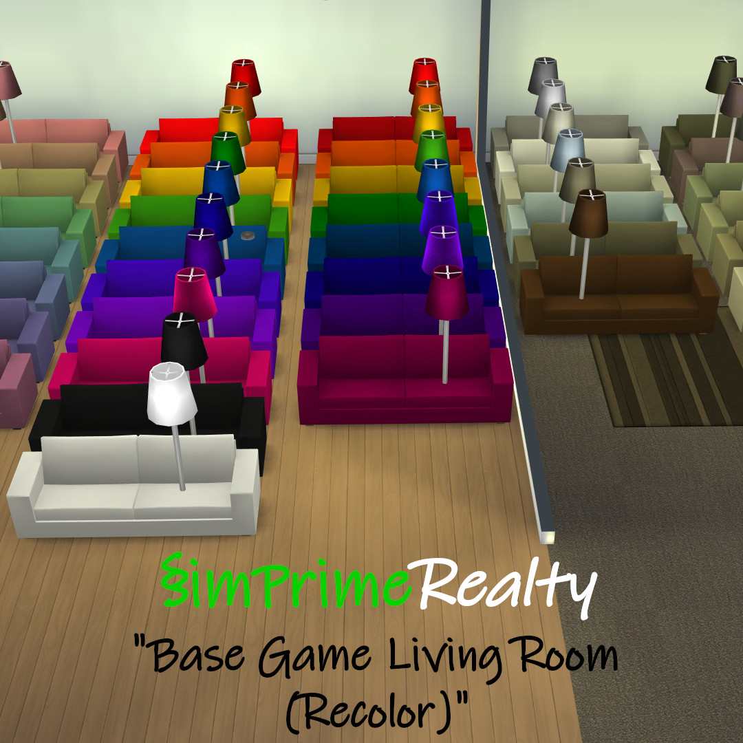 Base Game Living Room set recolors The Sims 4 Build / Buy