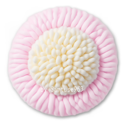 Pastel Fluffy Round Dance Rug #6 Samtuse963 logo