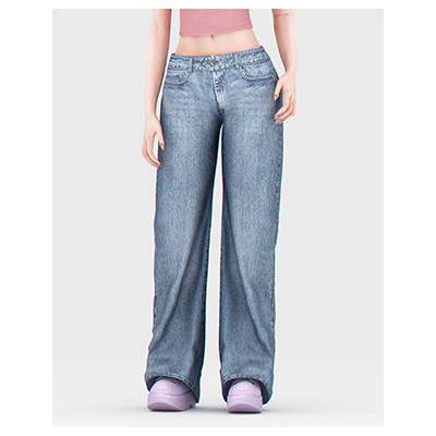 Low Rise Straight Jeans - The Sims 4 Create a Sim - CurseForge