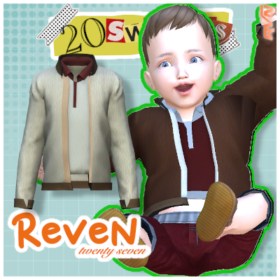 Download Infants Open Leather Jacket with Polo Undershirt - The Sims 4 ...