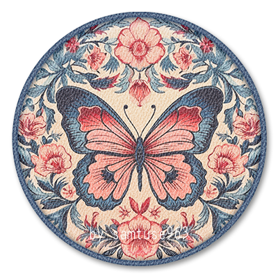 Butterfly Round Dance Rug #1 Samtuse963 logo