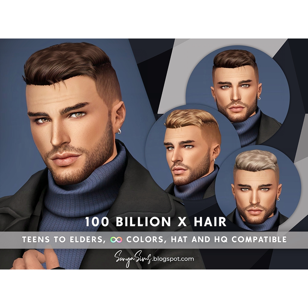 SONYASIMS - 100 BILLION X HAIR - The Sims 4 Create a Sim - CurseForge