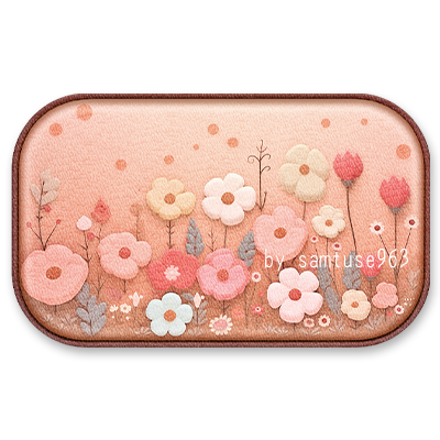 Cute Flower Rectangular Dance Rug #3 Samtuse963 logo