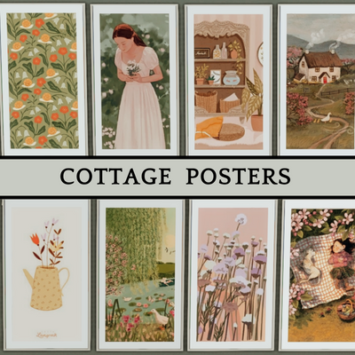 COTTAGE CORE POSTERS - The Sims 4 Build / Buy - CurseForge