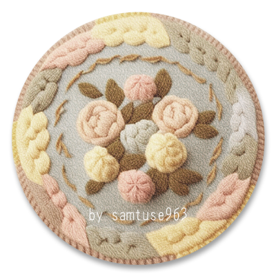 Knitting Round Dance Rug #3 Samtuse963 logo