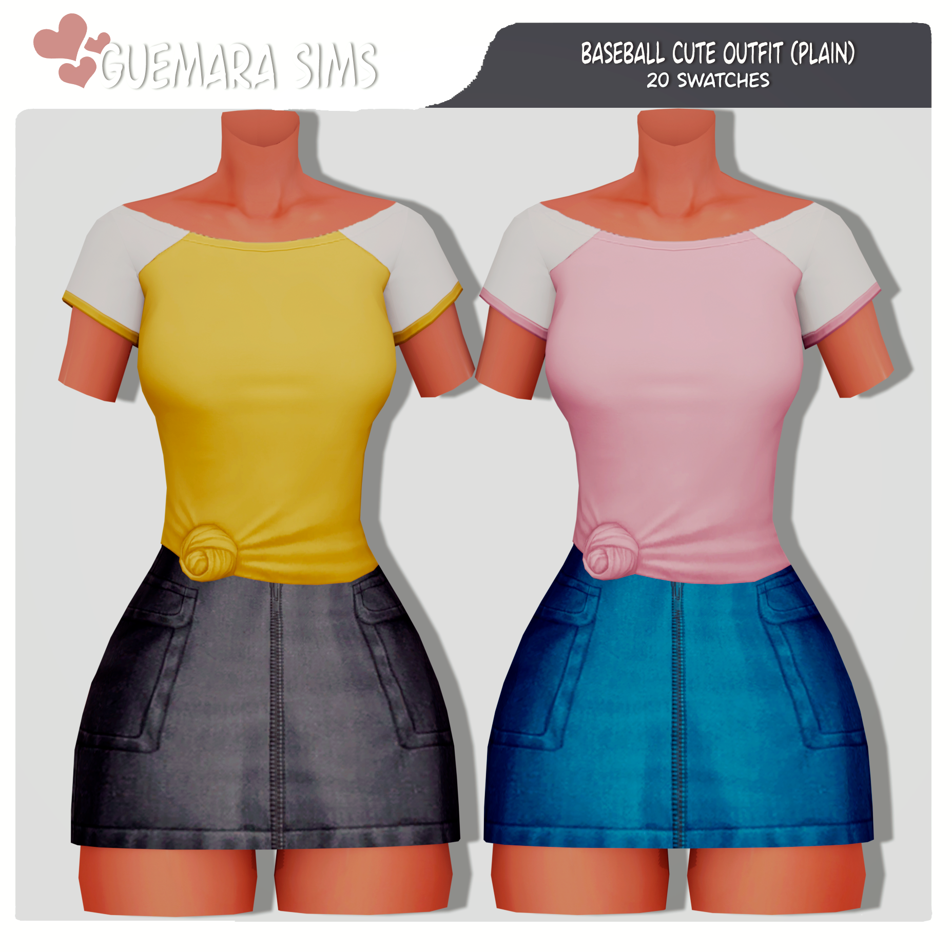 Baseball cute outfit - The Sims 4 Create a Sim - CurseForge