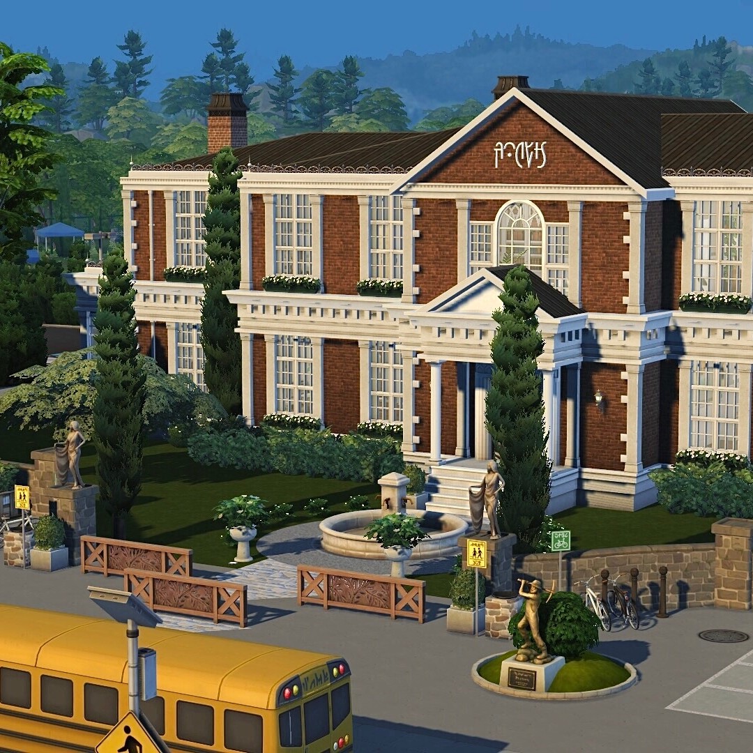 High School | No CC - The Sims 4 Rooms / Lots - CurseForge