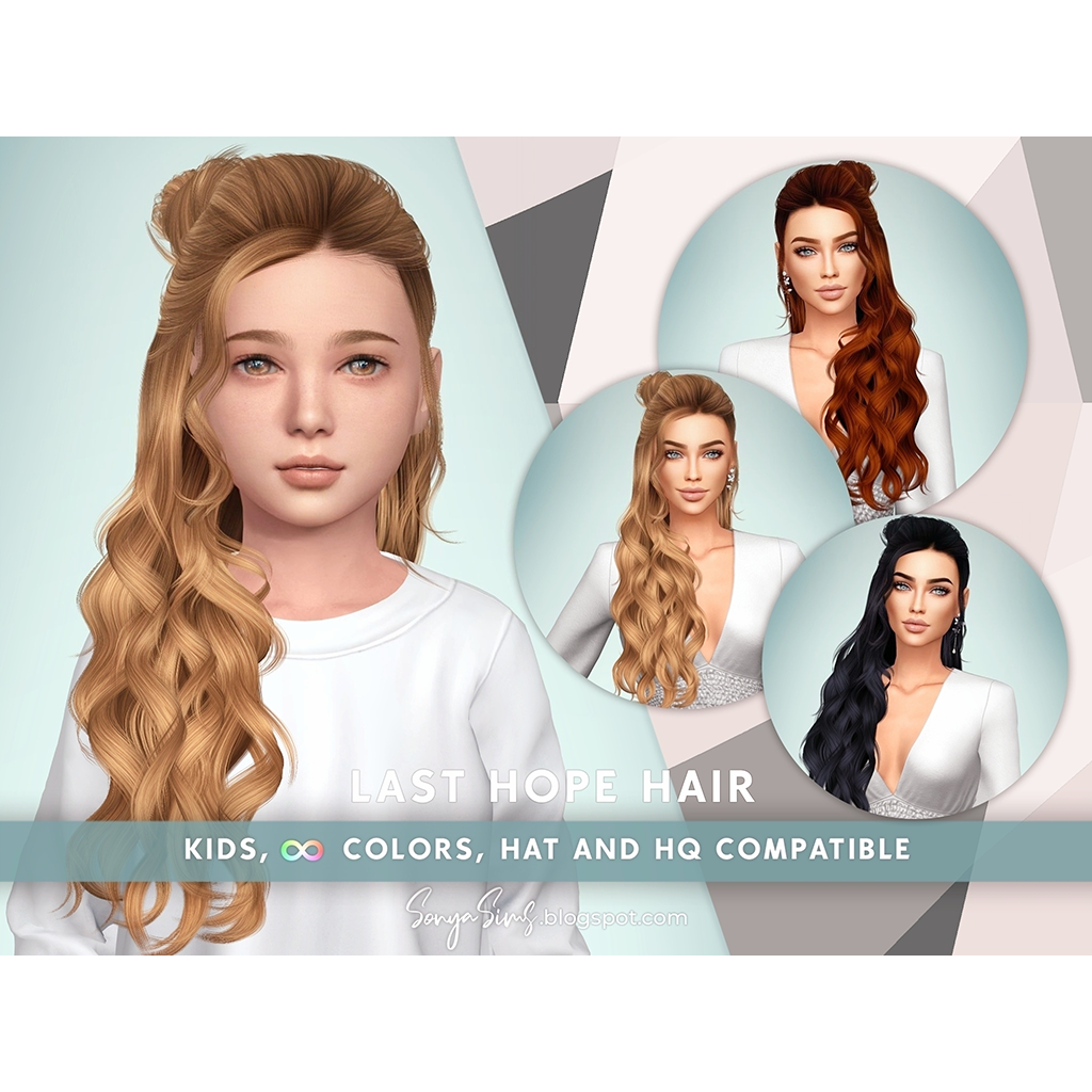 SONYASIMS - CONDEMNED HAIR KIDS - The Sims 4 Create a Sim - CurseForge