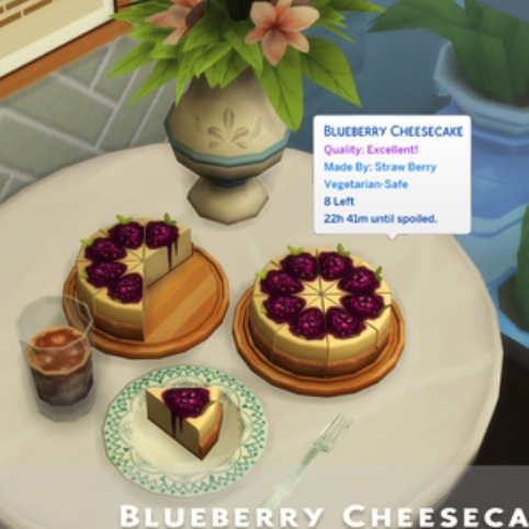 Blueberry Cheesecake by ONI Spanish translation - Mods - The Sims 4