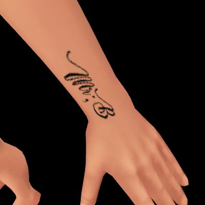 Mr B Semicolon Tattoo on wrist project image