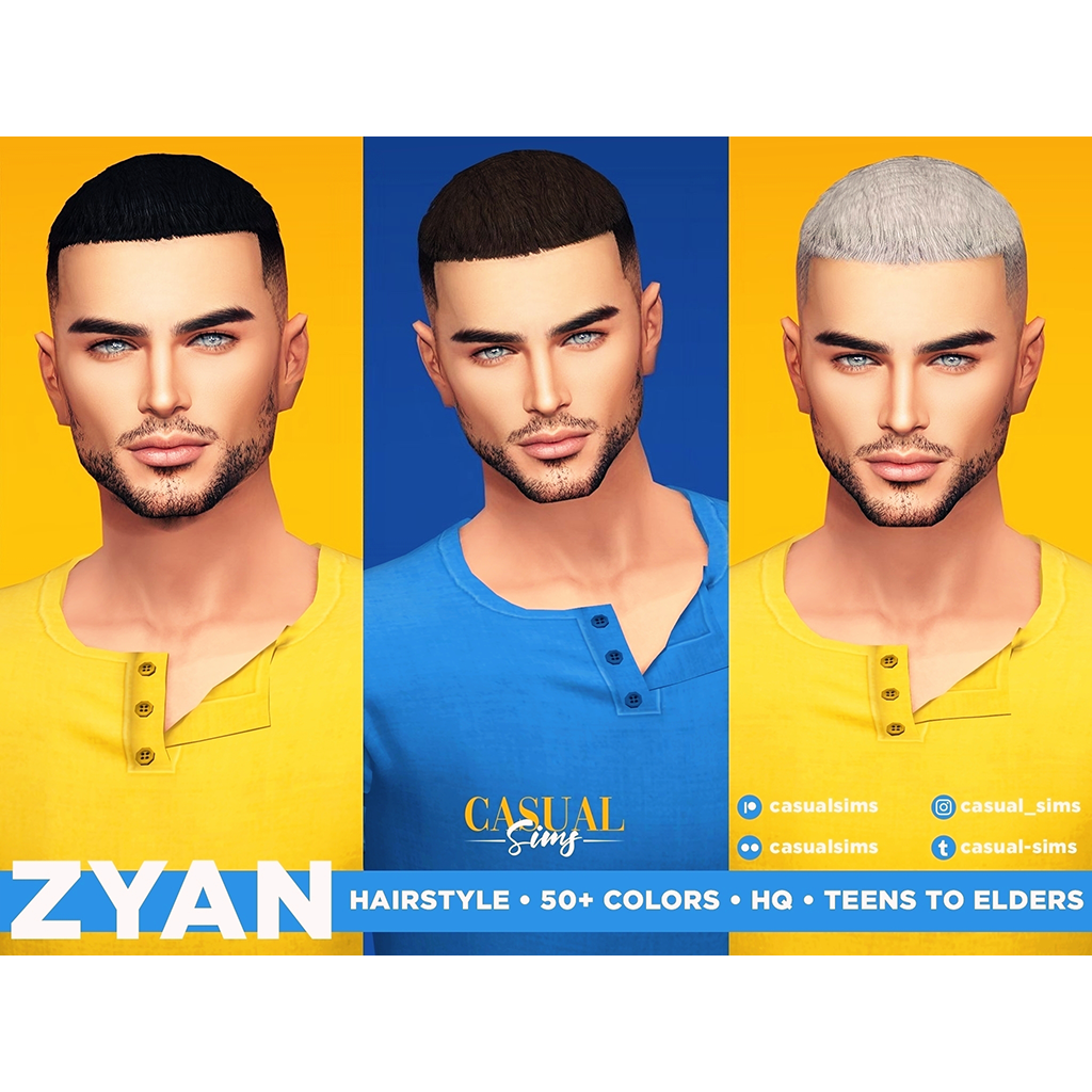 CasualSims - Zyan Hairstyle - The Sims 4 Create a Sim - CurseForge