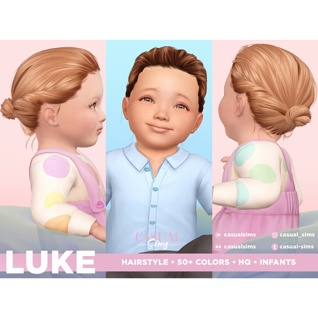 Download CasualSims - Luke Hairstyle Infants - The Sims 4 Mods - CurseForge